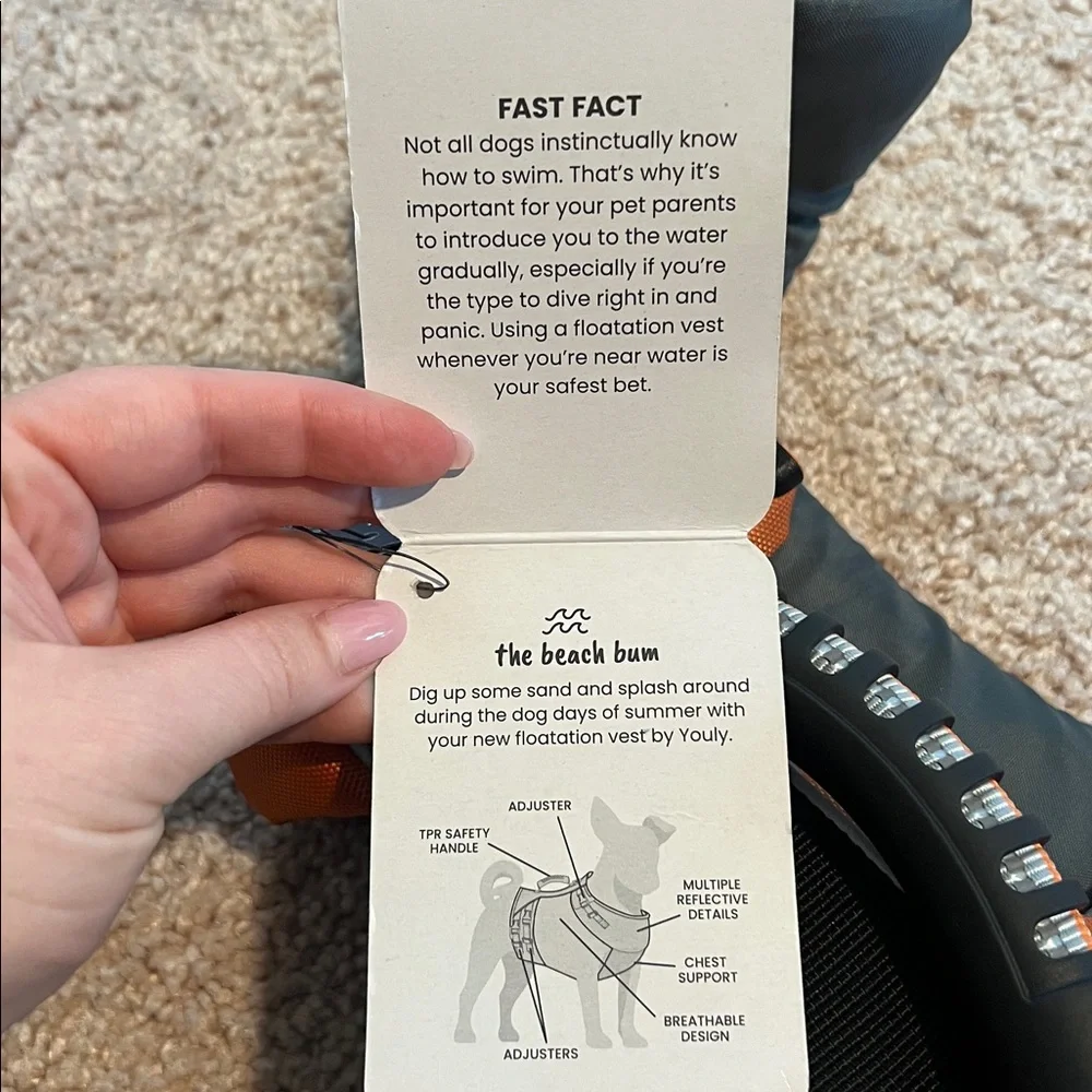 NWT Youly Ultimate Dog Floatation Vest size XS